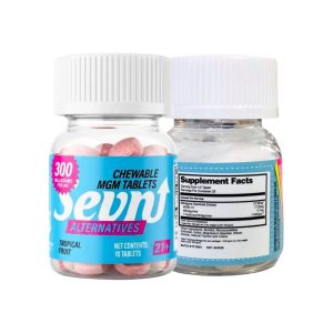 SEVN ALTERNATIVES MGM TABLETS (30MG PER TAB) TOTAL 300MG TROPICAL FRUIT -10CT JAR - 810133326263