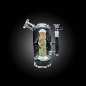HIPSTER GLASS 7.5'' COLORFULL DECORATIVE STONE INSIDE WATERPIPE
