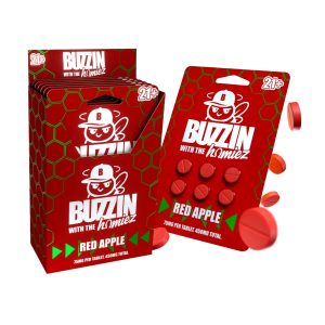 BUZZERS BUZZIN HOMIEZ CATS CLAW EXTRACT TABLET (75MG PER TAB) TOTAL 450MG RED APPLE 6CT PACK -BOX OF 6 PACK