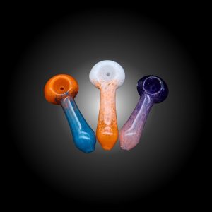 3'' DOUBLE FRIT MIX COLOR HAND PIPE 15CT JAR