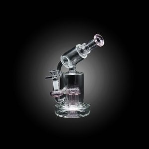 9'' JELLY STEM 10 ARM RECYCLER WATERPIPE PINK
