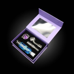 HIPSTER GLYCERIN NECTAR COLLECTORS 5 PIECE SET WITH BANGERS PURPLE (GRY001-PR)