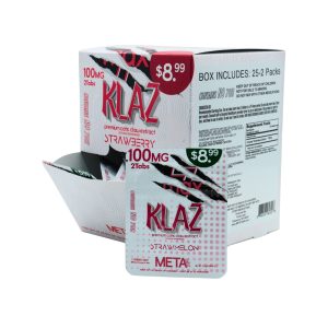 META TABZ KLAZ CATS CLAW EXTRACT TABLET (50MG PER TAB) 2CT PACK STRAWBERRY -BOX OF 25 PACK