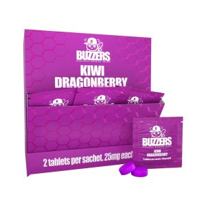 BUZZERS CATS CLAW EXTRACT TABLET (25MG PER TAB) KIWI DRAGONBERRY 2CT PACK -BOX OF 15 PACK