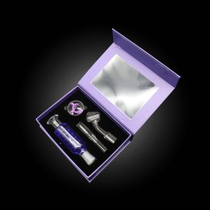 HIPSTER GLYCERIN NECTAR COLLECTORS 5 PIECE SET WITH BANGERS PURPLE