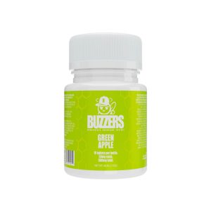 BUZZERS CATS CLAW EXTRACT TABLETS (50MG PER TAB) TOTAL 500MG GREEN APPLE -10CT JAR