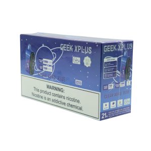 GEEK XPLUS DISPOSABLE 15000PF CLEAR AERO BLUE -BOX OF 5 (7500PF PULSE MODE)