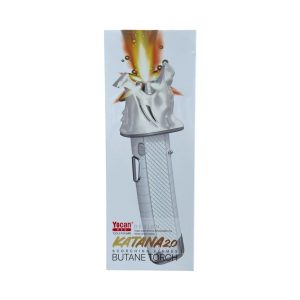 YOCAN RED KATANA 2.0 BUTANE TORCH SILVER (SCORCHING FLAMES)