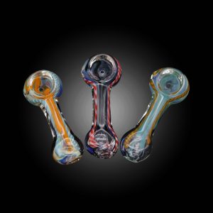 2.5'' LATTICINO FLAT MOUTH MIX COLOR HAND PIPE 25CT JAR