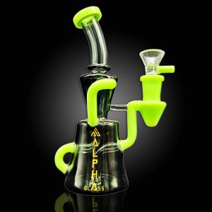 7'' ALPHA SHOWER HEAD DUO RECYCLER WATER PIPE CLEAR BLACK