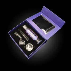 HIPSTER GLYCERIN NECTAR COLLECTORS 5 PIECE SET WITH BANGERS SLIME BLUE (GRY005-SBL)