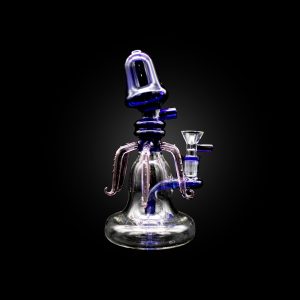 8'' ALPHA OCTUPUT DESIGN MOUTHPIECE WITH COLOR MATRIX PERC BLUE
