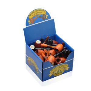 MINI CHERRY & MAPLE WOODEN PIPE 36CT BOX