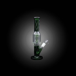 12'' DOUBLE SWIRL 8 ARM SPIRAL WATERPIPE GREEN
