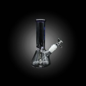 8'' URBAN GLASS WATER PIPE BEAKER DARK BLUE
