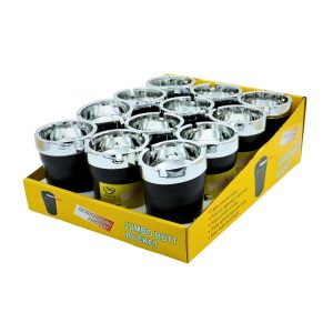 BOKAI SILVER TOP JUMBO BUTT BUCKET EXTINGUISHING ASHTRAY - 12CT DISPLAY (ATA24003S)