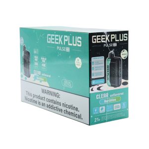 GEEK PLUS PULSE-X DISPOSABLE 40000PF CLEAR UNFLAVORED (NORTHLINE-CM) 5% -BOX OF 5 (20000PF PULSE MODE)