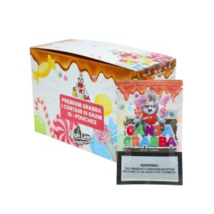 HIGH LINE CRUSHED PREMIUM GRABBA GANJA GRABBA (10GM EACH) -BOX OF 15 POUCHES