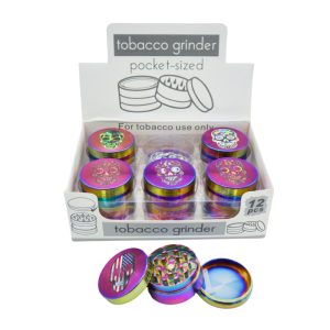SKULL RAINBOW POLISH GRINDER 3 PART 50MM -BOX OF 12 (DK5666-3)