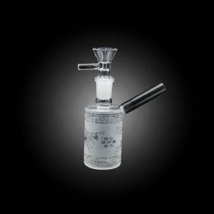 4'' WHITE COAT SMALL WATER PIPE CLEAR