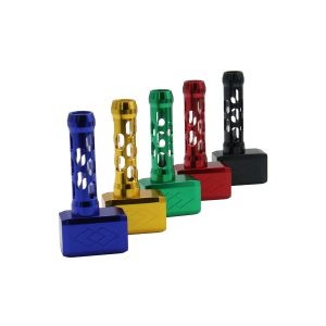 HIPSTER 4'' FAT HEAD ALUMINUM DETACHABLE HAND PIPE WITH SCREEN & PIPE CLEANER MIXED COLOR PCS (TO031)