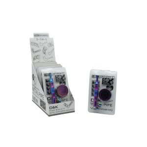 D&K RAINBOW METAL PIPE WITH GRINDER(40MM) & SCREENS SET -6CT BOX