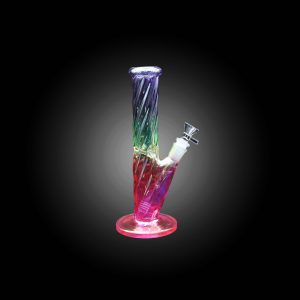9.5'' TRI-COLOR STRAIGHT WATERPIPE -E