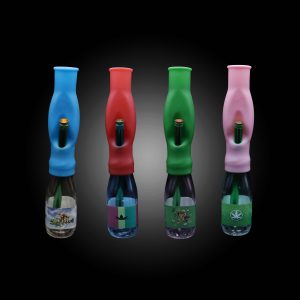 12'' SILICONE AND GLASS BOTTLE WATER PIPE MIX COLOR