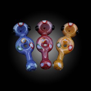 5'' FRIT BUBBLE DONUT HOLE MIX COLOR HAND PPE 8CT JAR