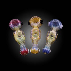 4.5'' FLAT BODY DONUT HOLE FUME MIX COLOR 8CT HAND PIPE