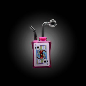 7'' PLAYING CARD OIL BURNER FUSHSIA