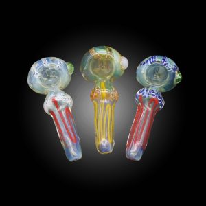 3.5'' LATTICINO ROUND BALL BELLY MIX COLOR HAND PIPE 15CT JAR