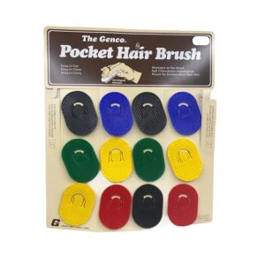 GENCO POCKET HAIR BRUSH 12CT CARD