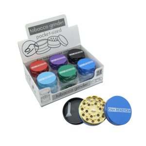 D&K DESIGN WHOLEBODY GRINDER MIXED COLOR  50MM 3 PART -BOX OF 12 (DK5031AP-3P)