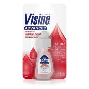 VISINE ADVANCED EYE / RED EYE HYDRATING DROPS 8ML 0.28OZ -BOX OF 6 PCS