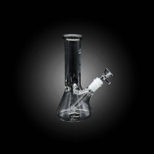 8'' URBAN GLASS WATER PIPE BEAKER CLEAR BLACK