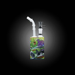 7'' CANNABIS GRAFFITI PRINTED JUICE BOX WATER PIPE -C