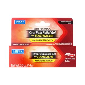 LUCKY ORAL PAIN RELIEF GEL FOR TOOTHACHE 0.5OZ 14G