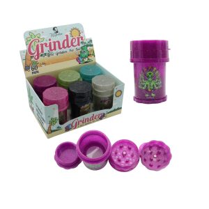 HIPSTER GLITTERY LONG GRINDER PLUS TIGHT STORAGE COMBO WITH  60MM & 94MM LONG -BOX OF 6 (NU002)
