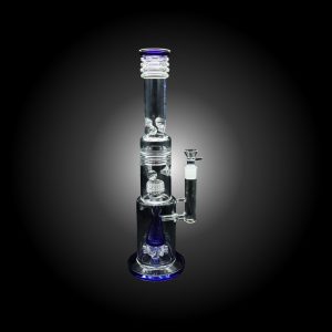 18.50'' URBAN GLASS CYLINDER CONE PERCULATOR WATERPIPE BLACK