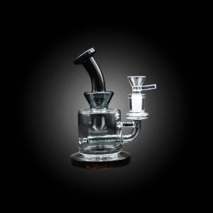 6.5'' MULTY HOSE CURVED HECK PERC WATER PIPE BLACK