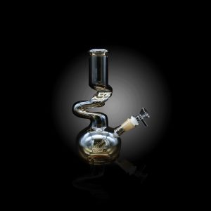 10'' TWISTED REFLECTION WATER PIPE YELLOW