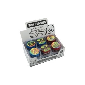 D&K CUSTOM ART PRINTS ON THE TOP LID GRINDER 3 PART 40MM -BOX OF 12 (DK5153-3)