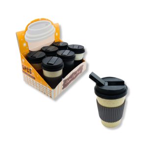HIPSTER ASSORTED REUSABLE COFFEE CUP DESIGNED PIPE - BOX OF 6 (NU003)