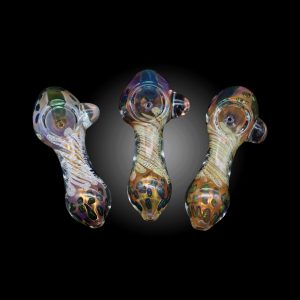 4.5'' GOLD FUME COLOR CHANGING HEAVY HAND PIPE 7CT JAR - 100000953407