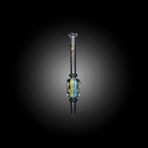 6.5'' HIPSTER NECTOR STRAW GLYCERING FILLED WITH USA COLOR MUSHROOM PERC NECTOR COLLECTOR MIXED COLOR (YT010)
