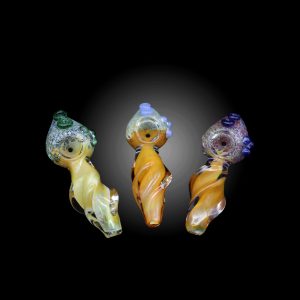 4.5'' TWISTED GOLD FUME HAND PIPE 7CT JAR - 100000952674