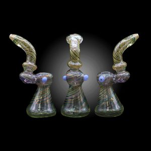 7.5'' SPIRAL LINE HEAVY BUBBLER HAND PIPE 5CT JAR - 100000953409