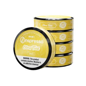 ONSPRESSO CAFFEINATED NICOTINE POUCHES CLASSIC CITRUS TWIST 12MG -PACK OF 5