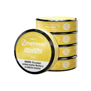 ONSPRESSO CAFFEINATED NICOTINE POUCHES CLASSIC CITRUS TWIST 6MG -PACK OF 5